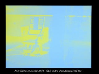 Andy Warhol, ( American, 1930 - 1987) Electric Chairs, Screenprints, 1971
 