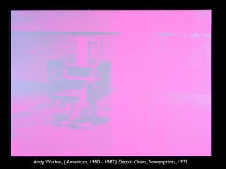Andy Warhol, ( American, 1930 - 1987) Electric Chairs, Screenprints, 1971
 