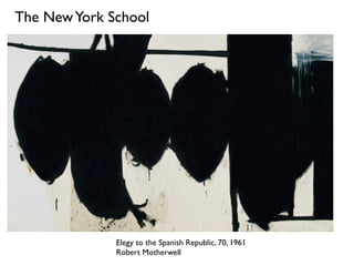 Elegy to the Spanish Republic, 70, 1961
Robert Motherwell
The NewYork School
 
