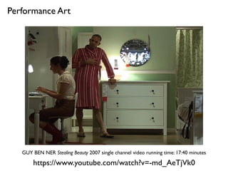 https://vimeo.com/99539393
Performance Art
Kate Gilmore, Sudden as a Massacre (Clip)--2011
 