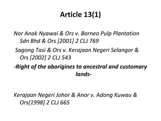 Art 13 rights to property | PPT