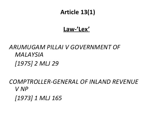 Art 13 Rights To Property