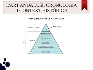 L'ART ANDALUSÍ: CRONOLOGIA 
I CONTEXT HISTÒRIC 3 
 