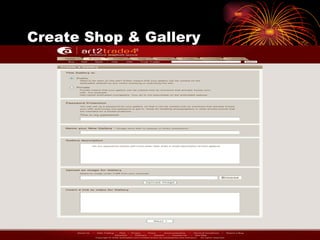 Create Shop & Gallery 