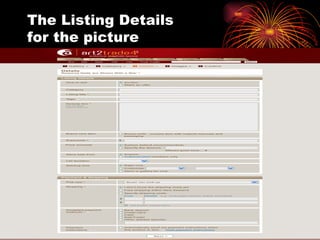 The Listing Details for the picture 