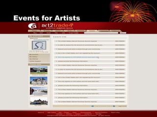 Events for Artists 