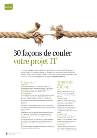 art 30 façons de couler votre projet IT 201202.pdf