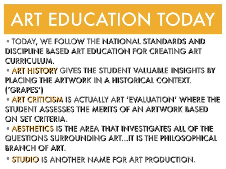 Art 326 Art Education Timeline