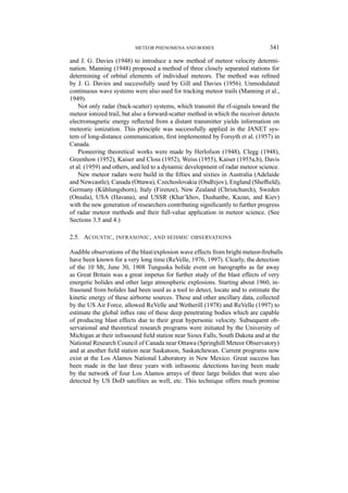Three Meteor Method Meteor Phenomena and Bodies | PDF