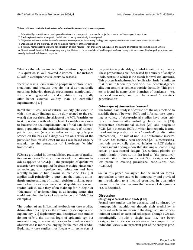 application of case study research methodology