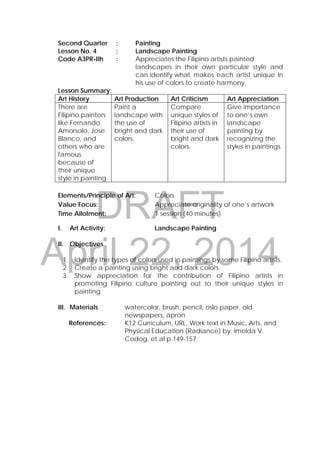 grade 3 arts teachers guide