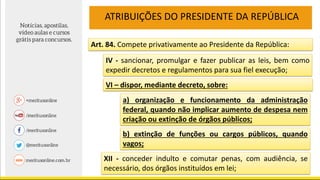 Direito Constitucional - Das atribuições do Presidente da República | PDF
