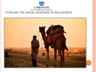 EXPLORE THE ROYAL HERITAGE OF RAJASTHAN
 
