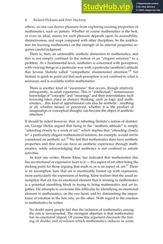 Art And Mathematics In Education | PDF