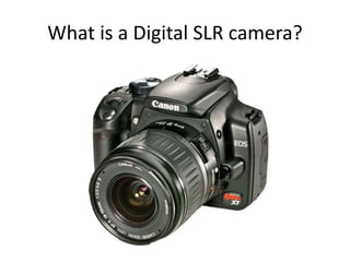 What is a Digital SLR camera?
 