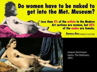 Jacques Dominique Ingres, The Odalisque, 1814. 