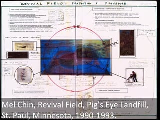 Mel Chin, Revival Field, Pig’s Eye Landfill, St. Paul, Minnesota, 1990-1993. 