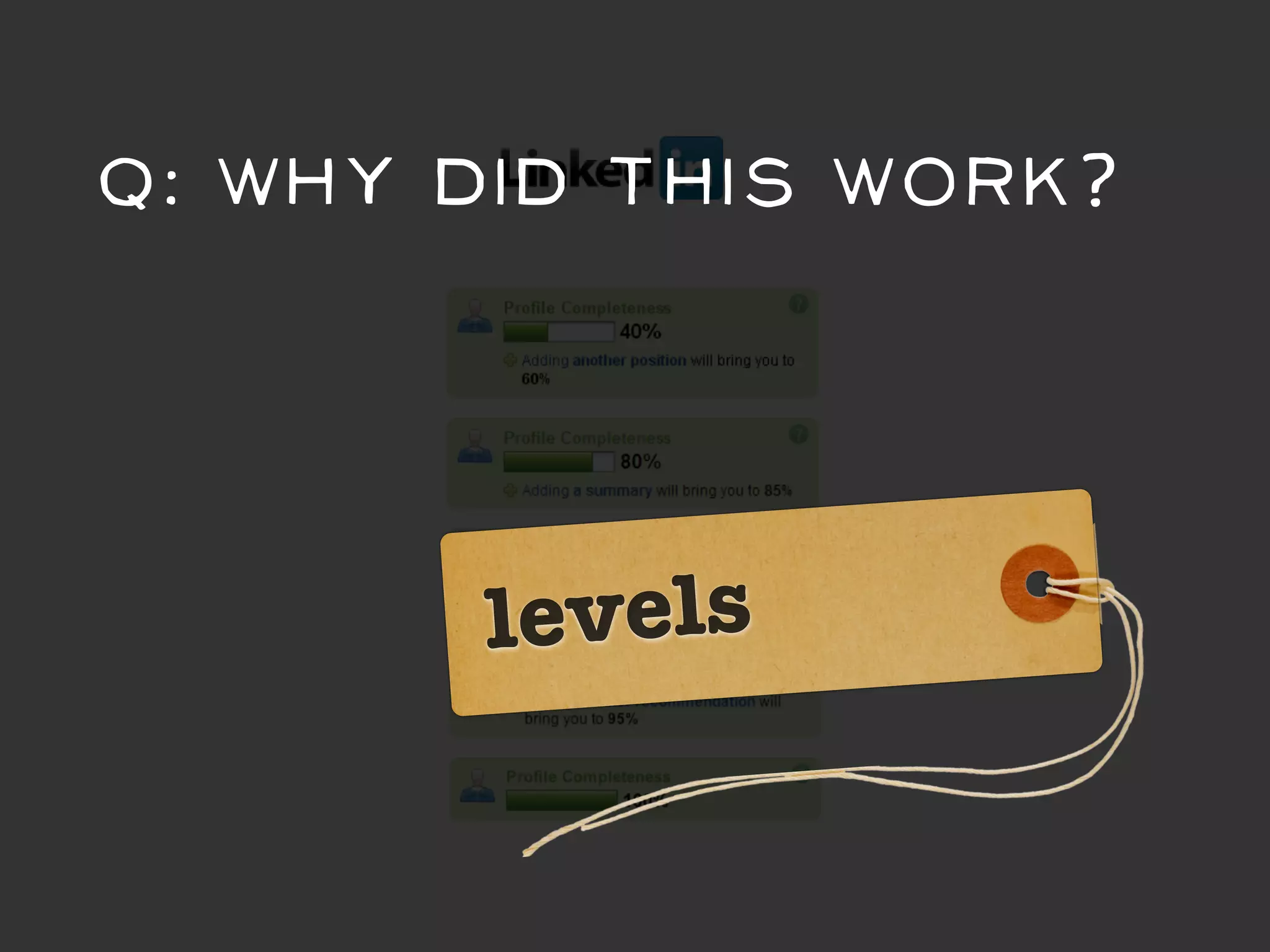 Q: Why did this work?




       levels
 