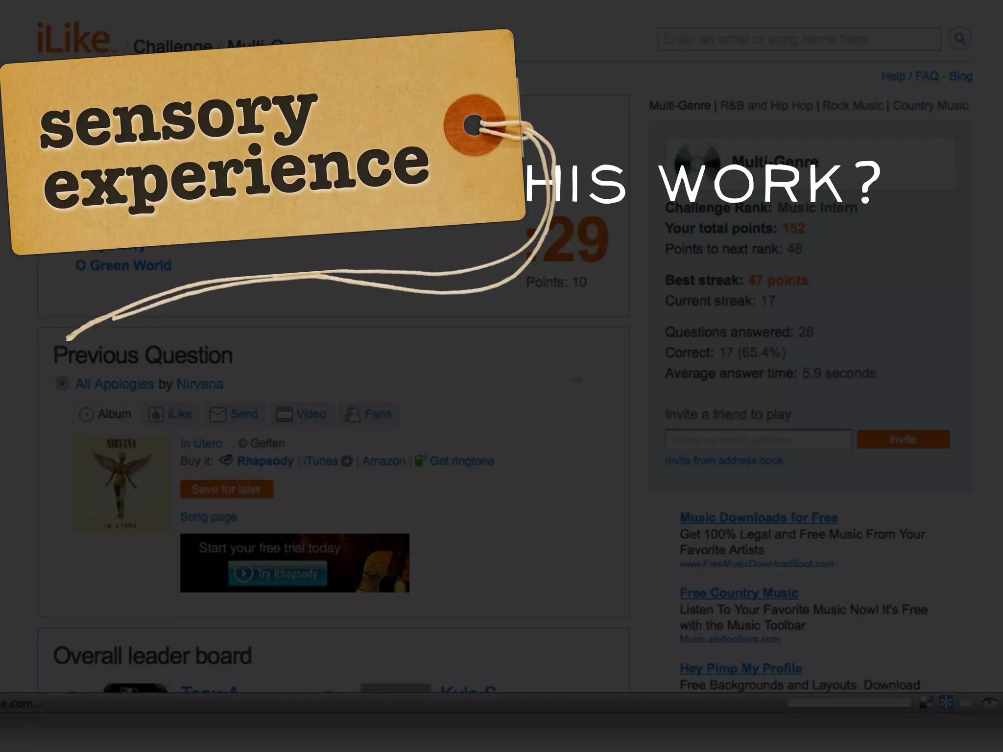 se nsor y
eQ: e rience this work?
 xpWhy did
 