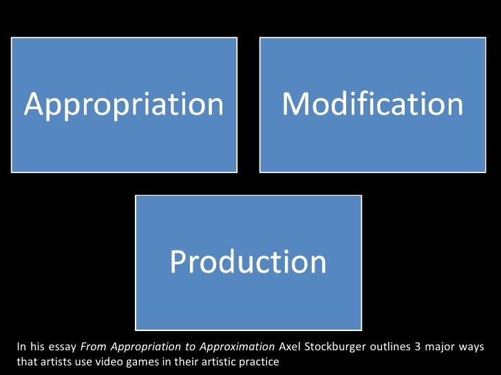 appropriation essay appropriation essay