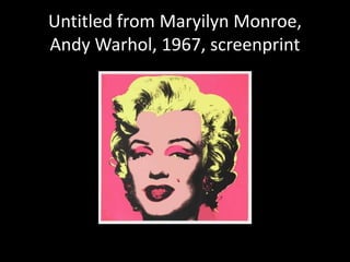 Untitled from Maryilyn Monroe, Andy Warhol, 1967, screenprint