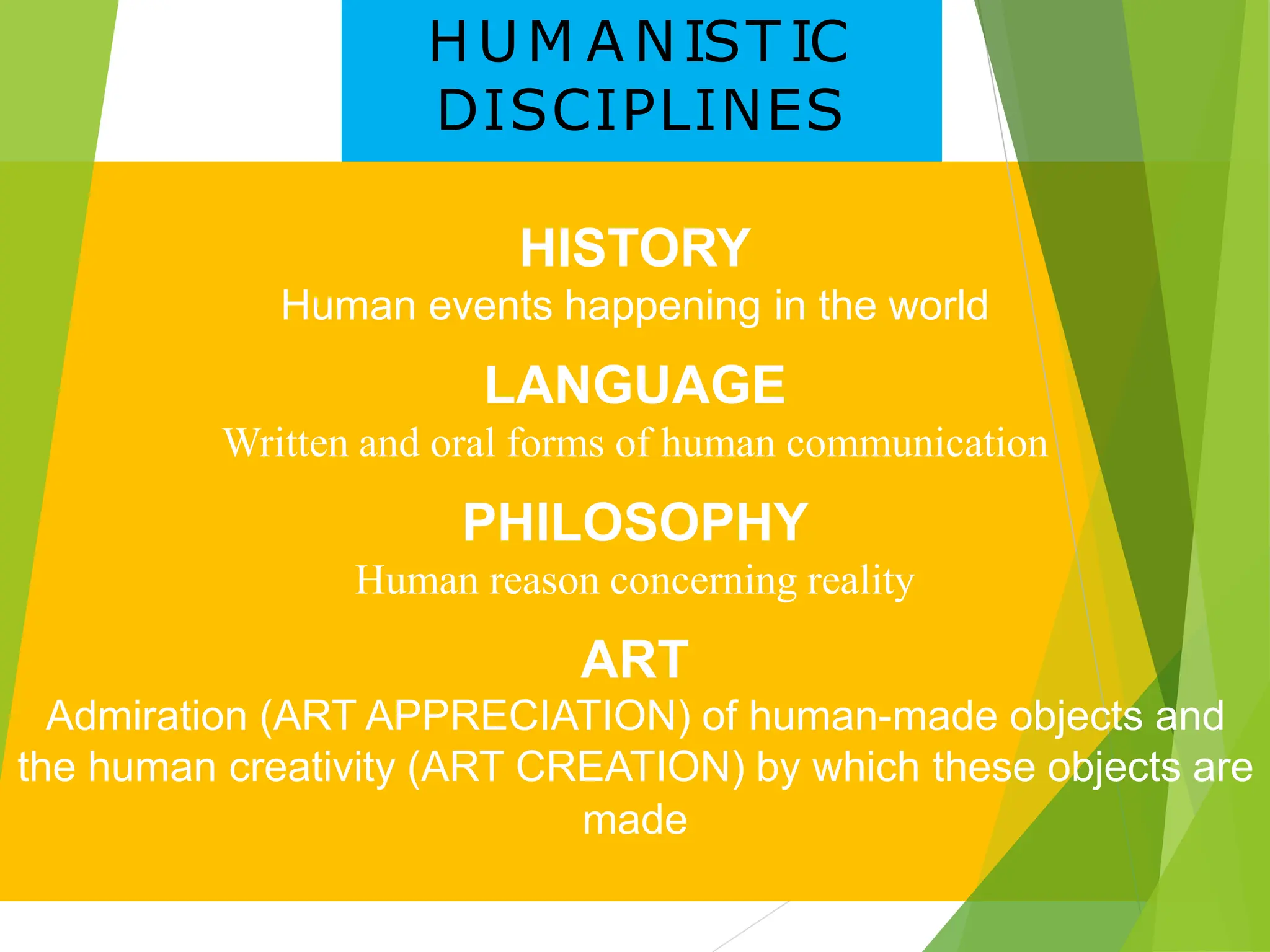Art Appreciation-Lesson 1: Art as a Humanistic Discipline | PDF