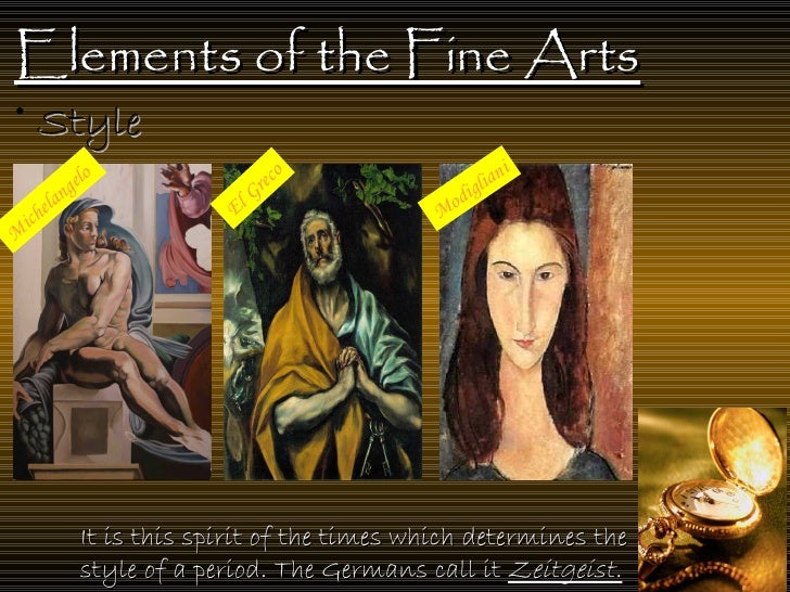 Elements of the fine art