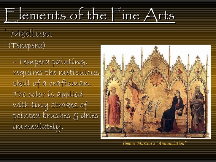 Elements of the fine art