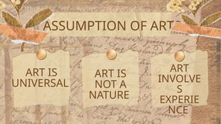 Art appr Group 1.pptx Lesson 1: What is Art: Introduction & Assumption ...