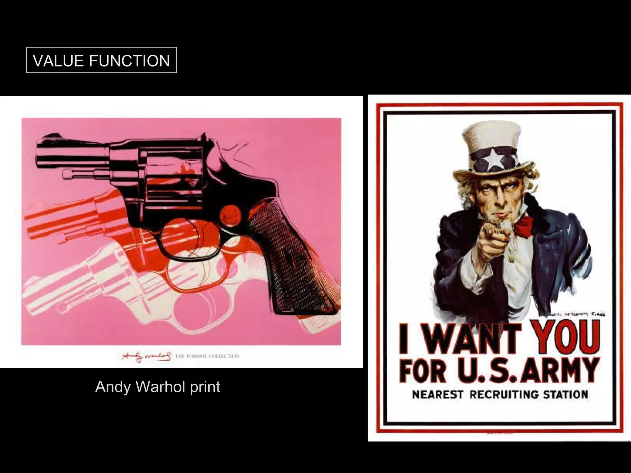 Andy Warhol print VALUE FUNCTION 