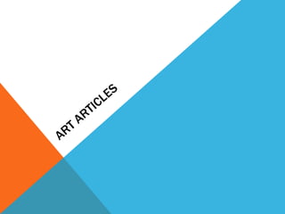 Art Articles 