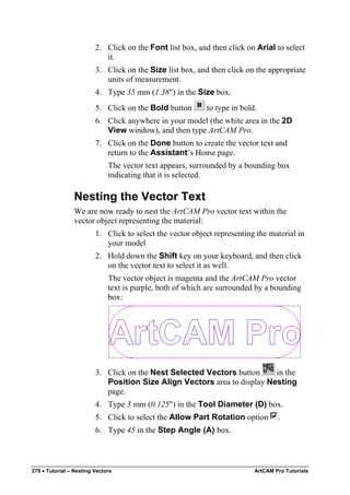 Artcam Pro Tutorial