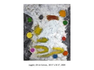 Juggler, Oil on Canvas,  28 ½” x 35 ½”, 2004 