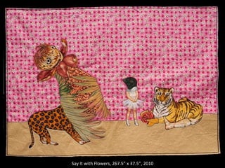 Research Center for Arts and Culture Say It with Flowers, 267.5” x 37.5”, 2010 