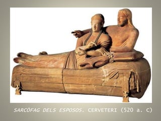 SARCÒFAG DELS ESPOSOS. CERVETERI (520 a. C)
 