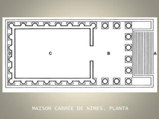 MAISON CARRÉE DE NIMES. PLANTA
 
