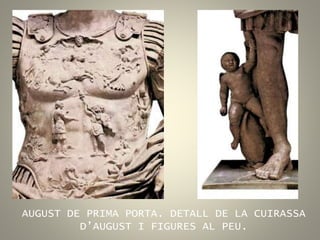 AUGUST DE PRIMA PORTA. DETALL DE LA CUIRASSA
D’AUGUST I FIGURES AL PEU.
 