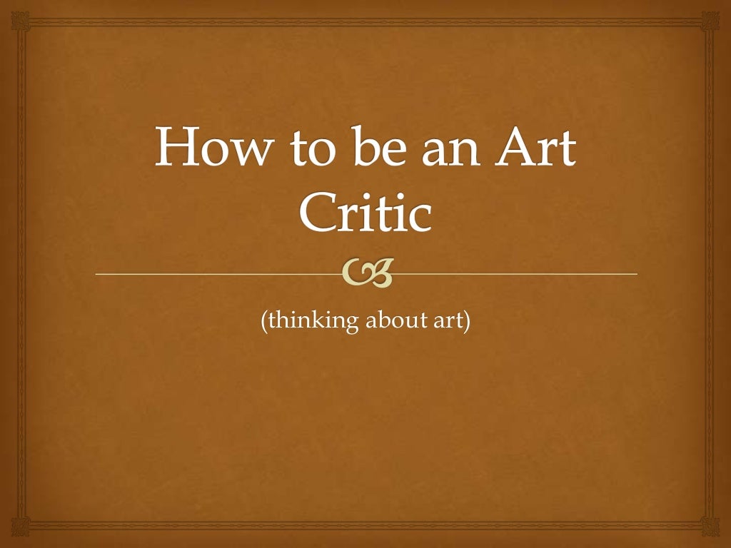 Art Criticism