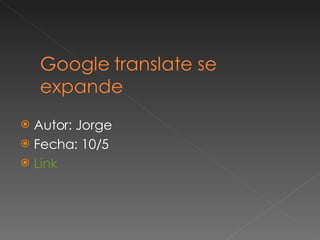 Autor: Jorge Fecha: 10/5 Link 