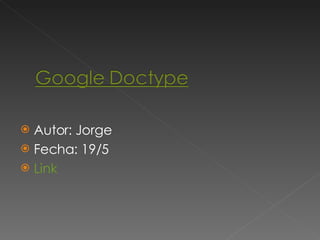 Autor: Jorge Fecha: 19/5 Link 