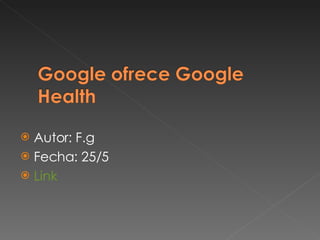 Autor: F.g Fecha: 25/5 Link 