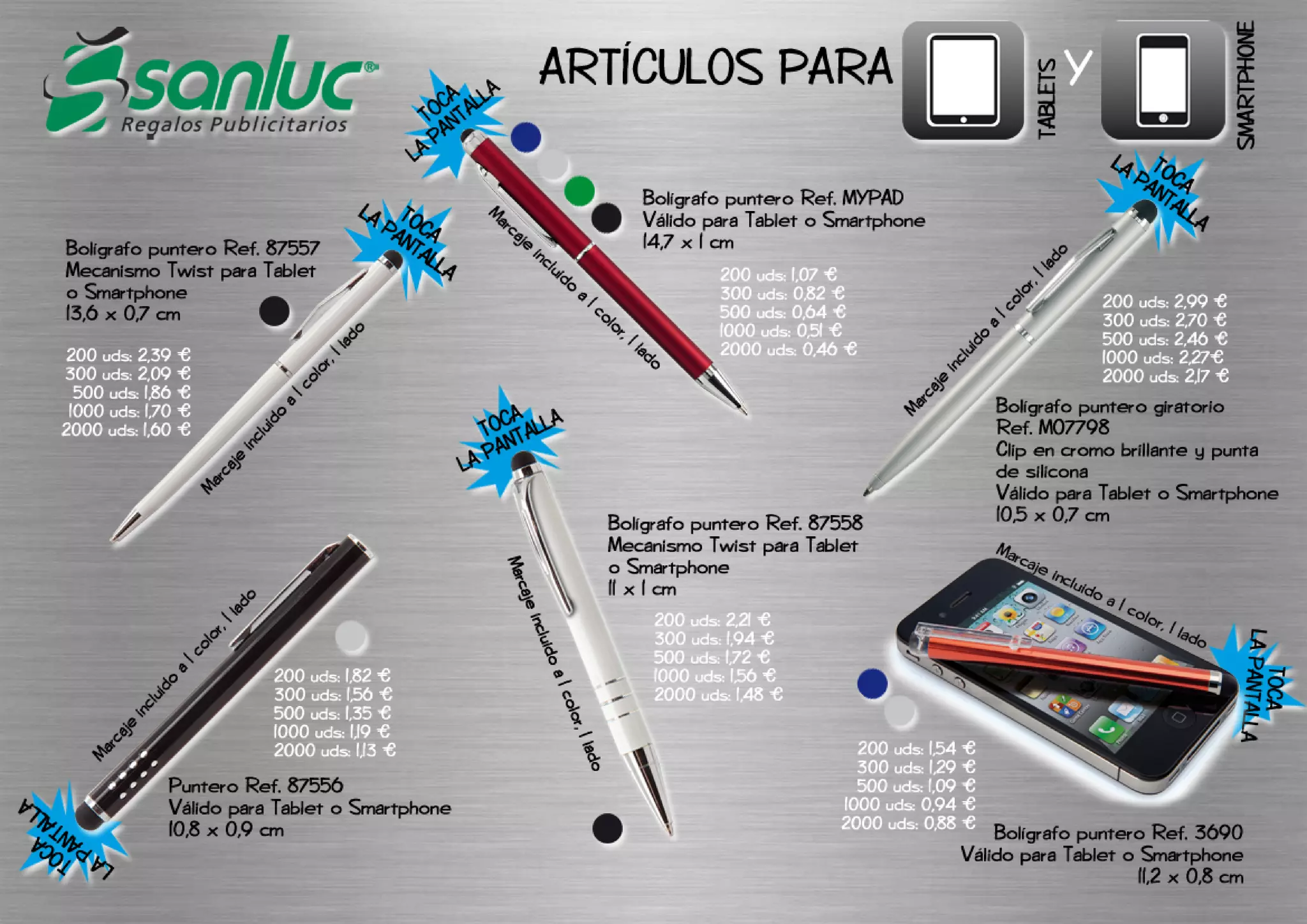 Artículos para tablets y smartphones