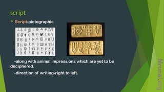 Pictograpic Script Art_Culture_L1_Ishani Art_Culture_L1_Ishani | PPTX