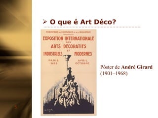O que é Art Déco? Pôster de  André Girard  (1901–1968) 