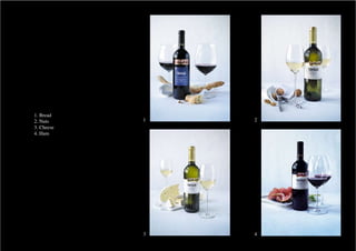 1. Bread
2. Nuts     1   2
3. Cheese
4. Ham




            3   4
 