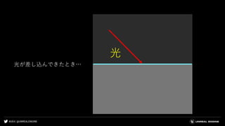 #UE4 | @UNREALENGINE
光
光が差し込んできたとき…
 