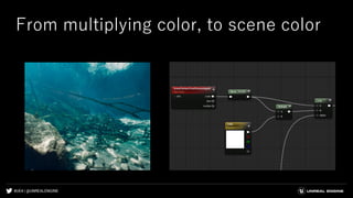 #UE4 | @UNREALENGINE
From multiplying color, to scene color
 