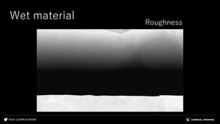 #UE4 | @UNREALENGINE
Wet material
Roughness
 