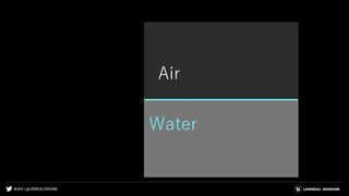 #UE4 | @UNREALENGINE
Air
Water
 
