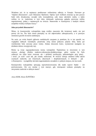 Pradinozaur z Krasiejowa 